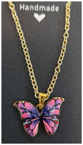 Butterfly Necklace on 18" Gold Chain