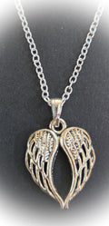 Wings Necklace on 13" Silver Chain
