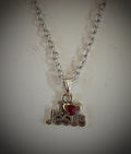 I Love Jesus Necklace on 10" Silver Chain