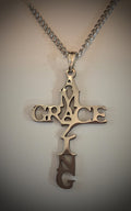 Amazing Grace Necklace on 13" Silver Chain