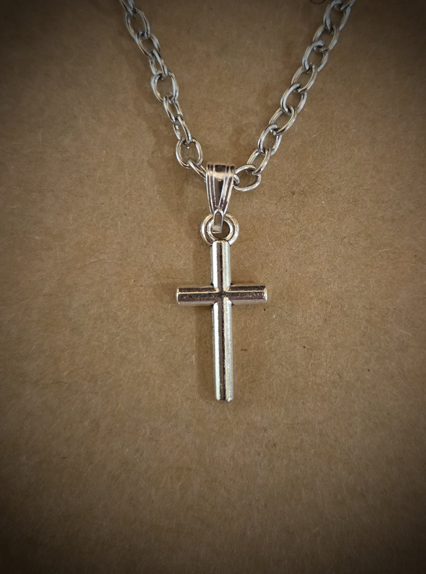 Silver Cross Necklace 3