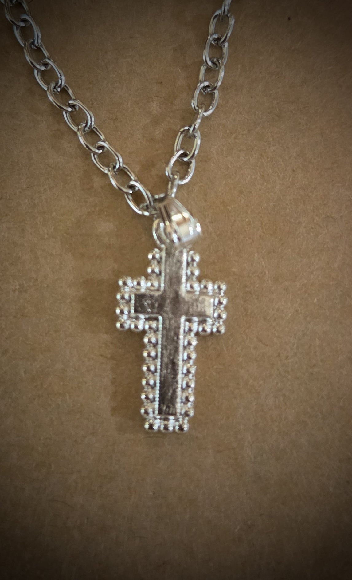 Silver Cross Necklace 5