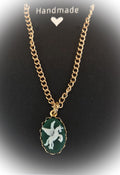Cameo Necklace on 13" Gold Chain