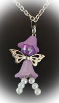 Fairies Necklace on 13" Silver Chain